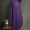 gi certified purple pashmina shawl