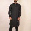 simple black kurta