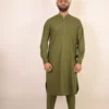 olive green kurta for boys