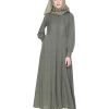 olive green premium abaya