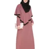 baby pink abaya for women