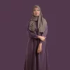 purple abaya for women