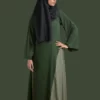 green causal abaya