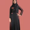 red sports abaya