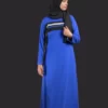 blue premium sportswear abaya