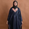 blue silk kashmiri pheran for girls