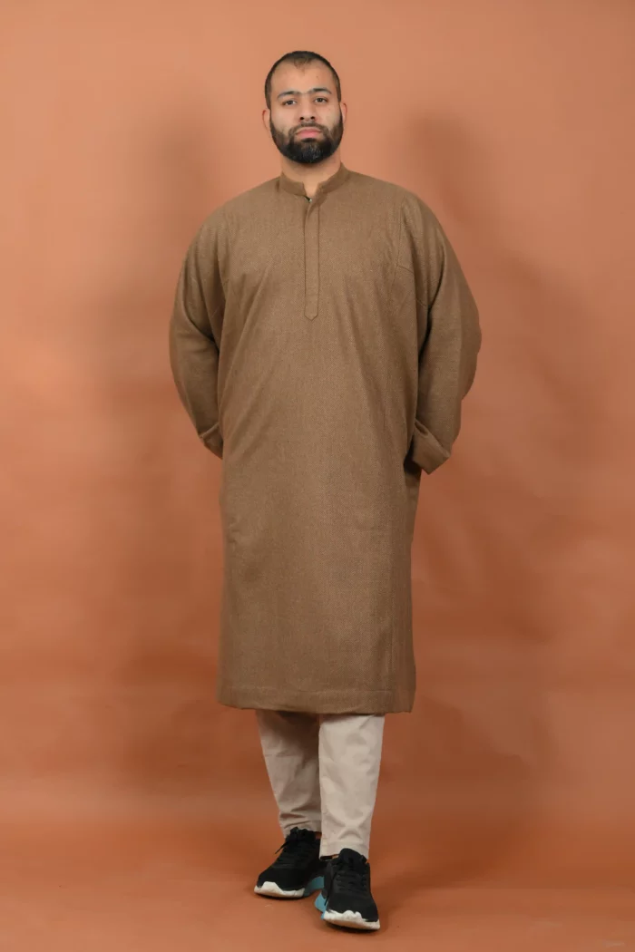 Woolen tweed Pheran - Authentic Kashmiri Men's clothing