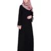 black modest wear dress