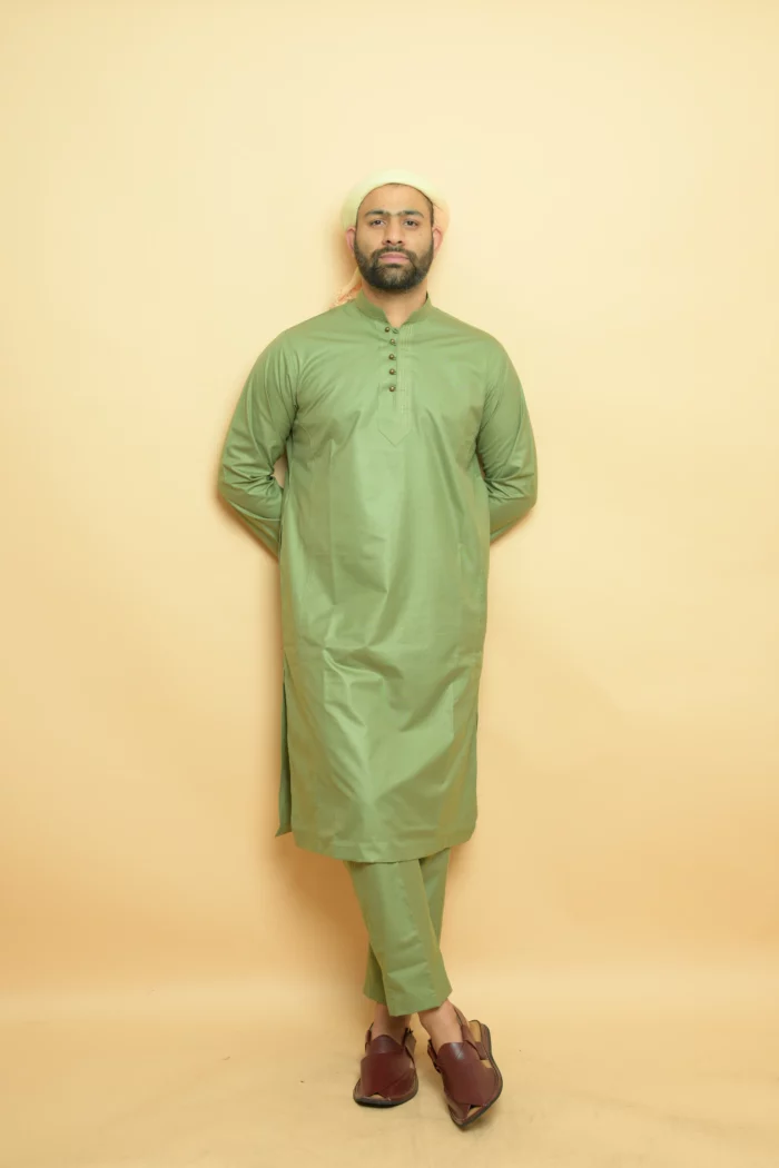 green kurta pajama for buys