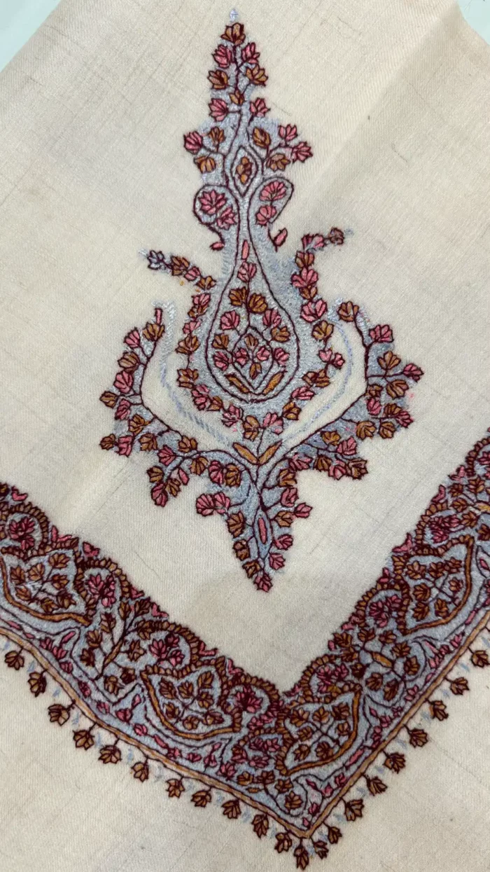 pashmina cashmere kashmiri embroidered rumaal for man