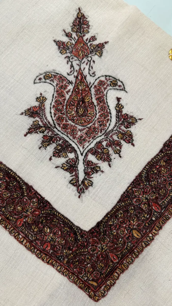 pashmina embroidered rumaal for gents