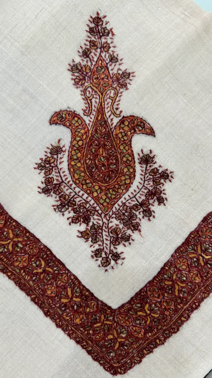 pashmina embroidered rumal for man