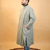 green kashmiri feran for men with inner lining for UK