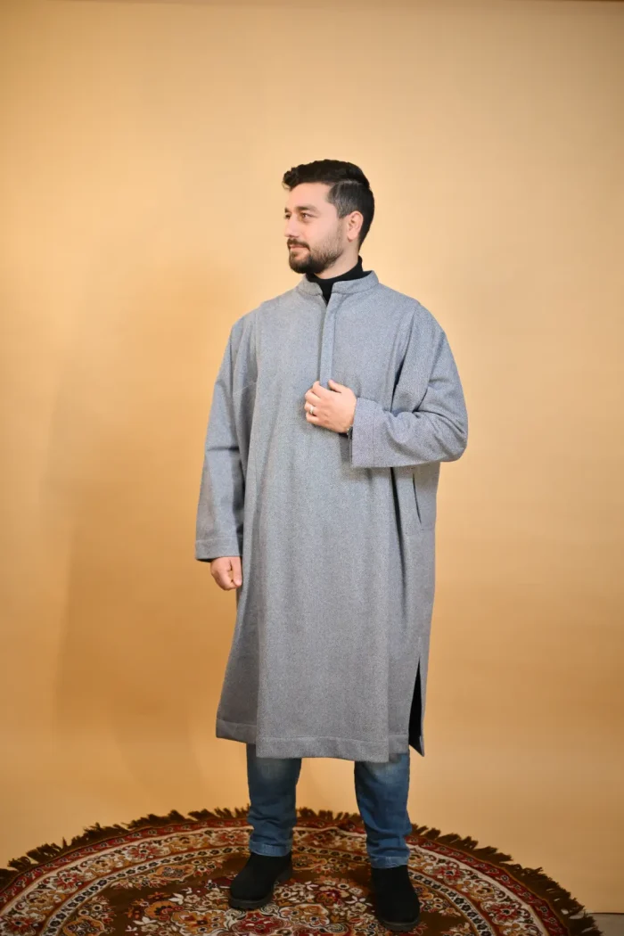 fleece pheran for men with inner lining