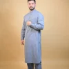 grey winter kurta pajama for boys