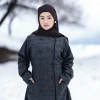 warm checkered woolen coat style winter abaya